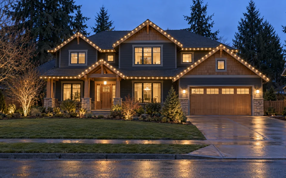 Illustrative large home lighting choice