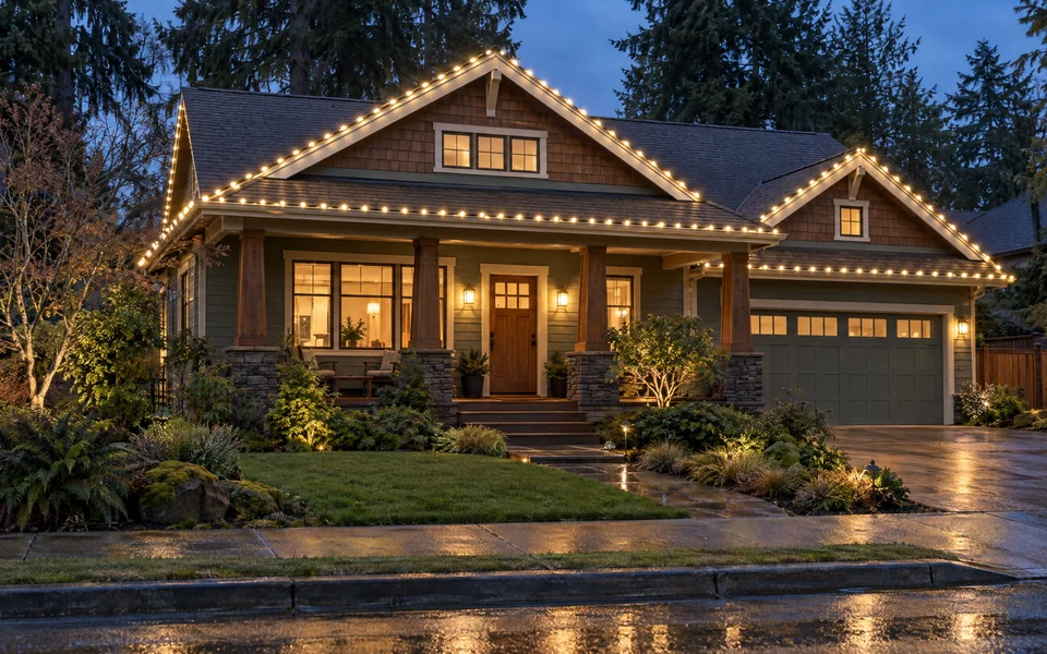 Illustrative medium home lighting choice