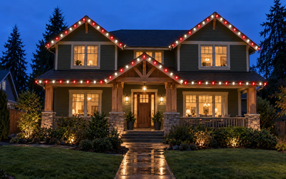 Illustrative candy cane lighting choice